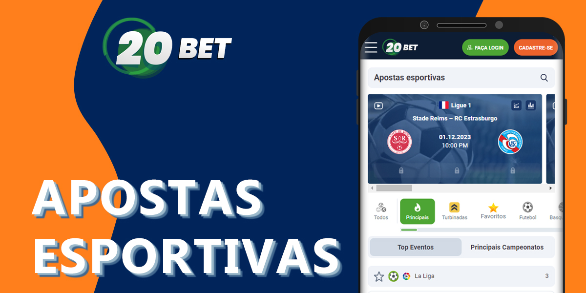 Características das apostas desportivas na aplicação móvel 20bet no Brasil
