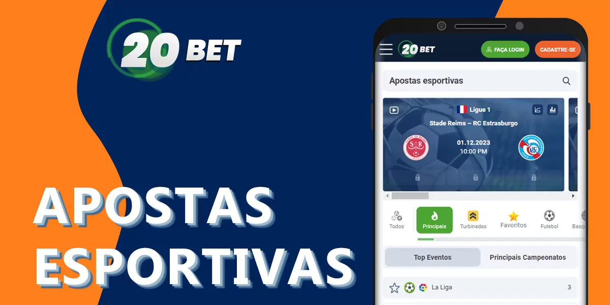 Características das apostas desportivas na aplicação móvel 20bet no Brasil