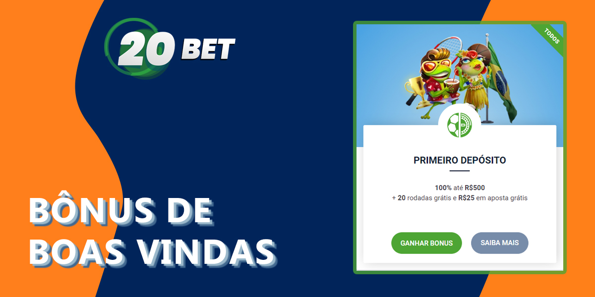 Como obter e utilizar os bónus de boas-vindas do 20Bet