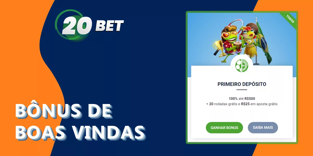 Como obter e utilizar os bónus de boas-vindas do 20Bet