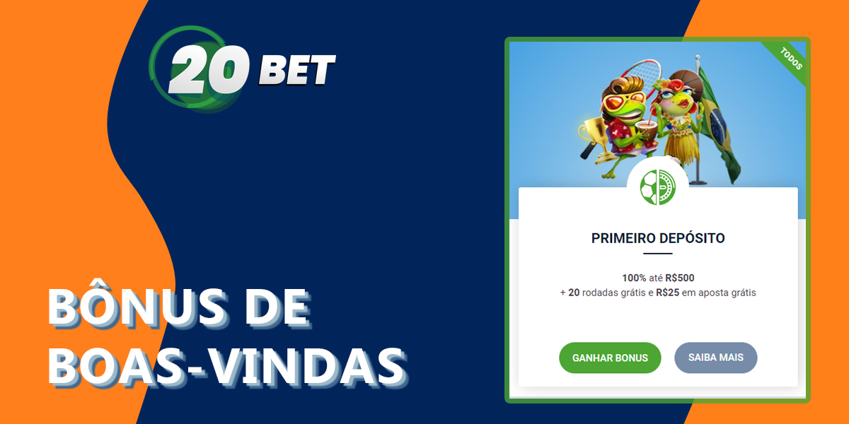 Descrição do bónus de boas-vindas para os fãs de casino online no casino online 20Bet