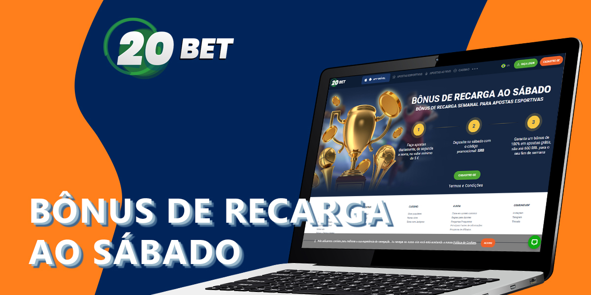 Descrição detalhada do bónus de sábado no 20Bet para os fãs das apostas desportivas