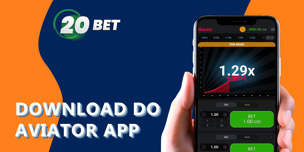 Como começar a jogar Aviator com o aplicativo móvel 20Bet