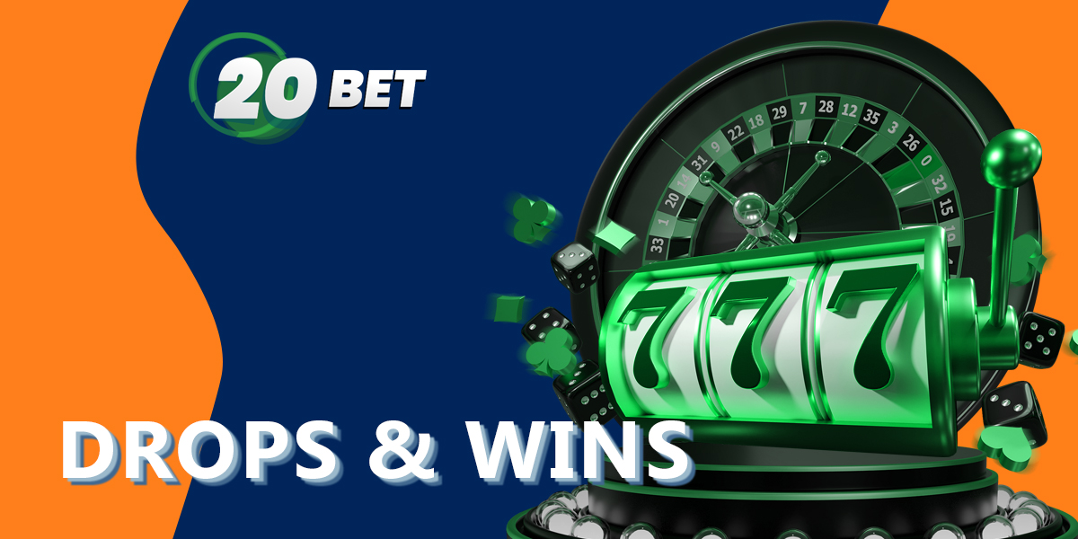 Bónus Drops & Wins para fãs de casino online na 20bet do Brasil