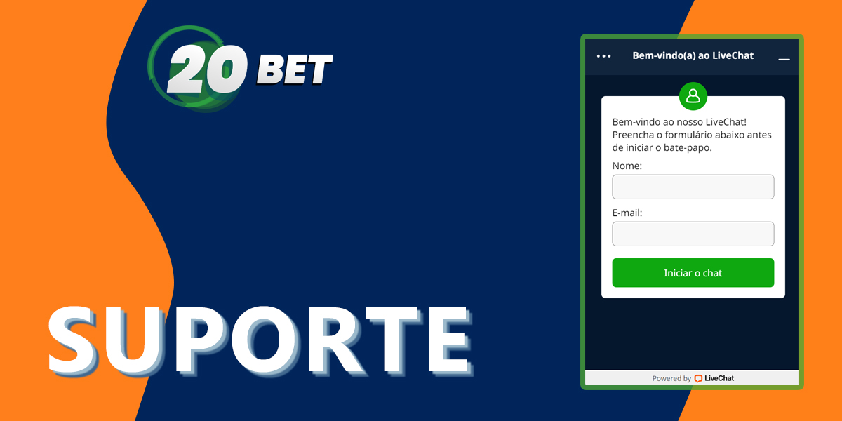 Contactos de apoio do 20Bet para questões relacionadas com o casino online